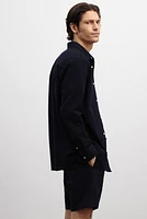 Relaxed-Fit Seersucker Shorts