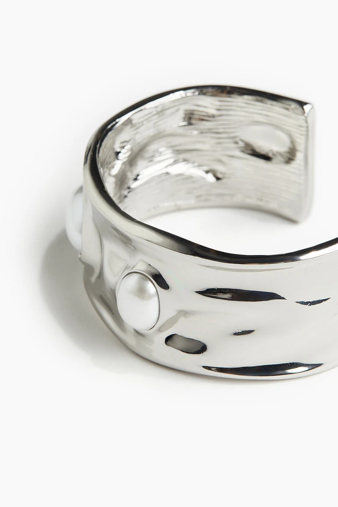 Bead-decorated Cuff Bangle