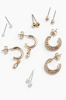 6 Pairs Earrings