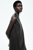 Braided-Detail Coated Dress