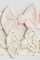 2-pack Bow-detail Hairbands