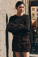 Corduroy Mini Skirt