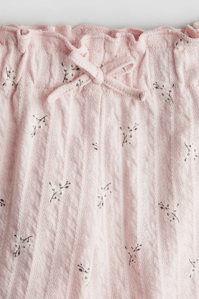 Pantalon en coton texturé