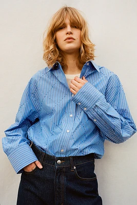 Embroidered Cotton Shirt