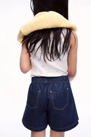 Cotton Denim Skort