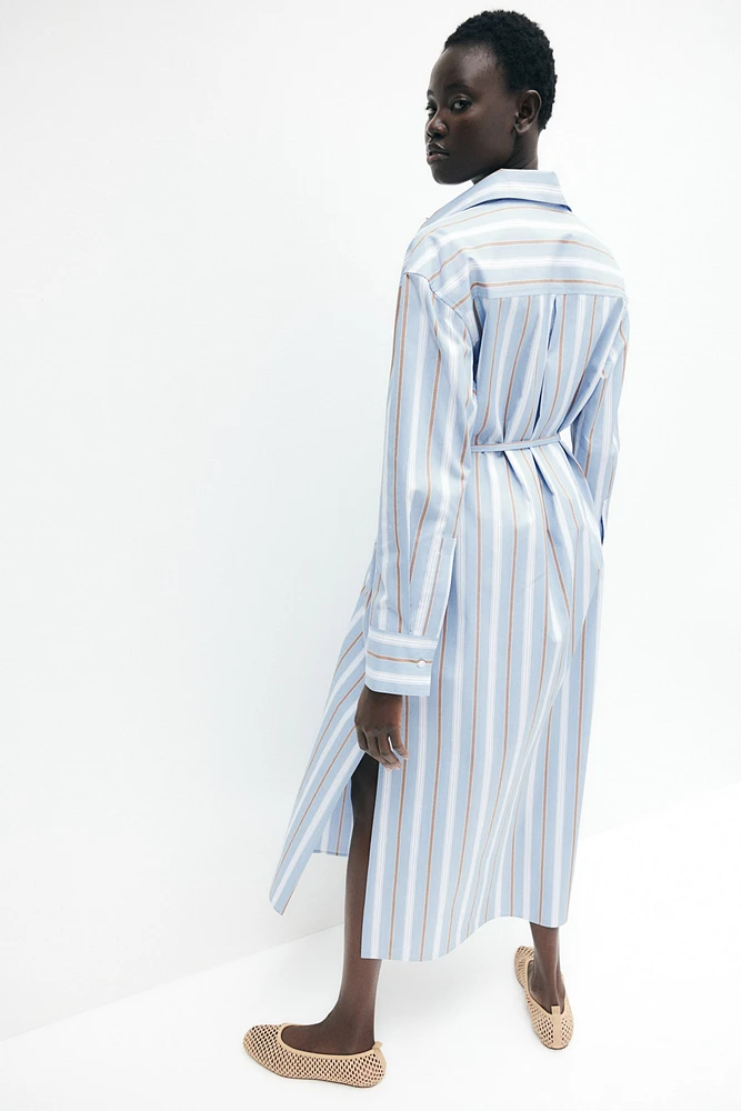 Tie-Belt Shirt Dress