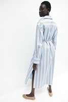 Tie-Belt Shirt Dress