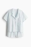 Pajamas with Eyelet Embroidery