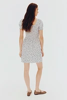 Smocked Poplin Dress