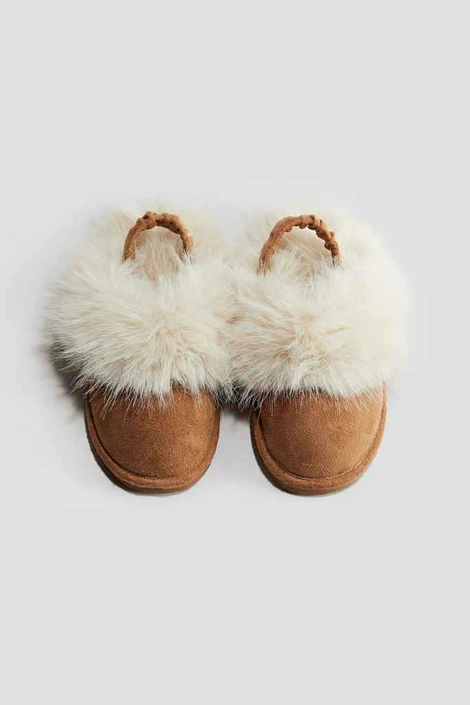 Chaussons avec doublure duveteuse