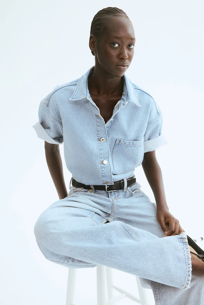 Oversized Denim Shirt