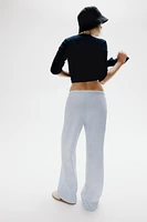 Double-Waistband Poplin Drawstring Pants