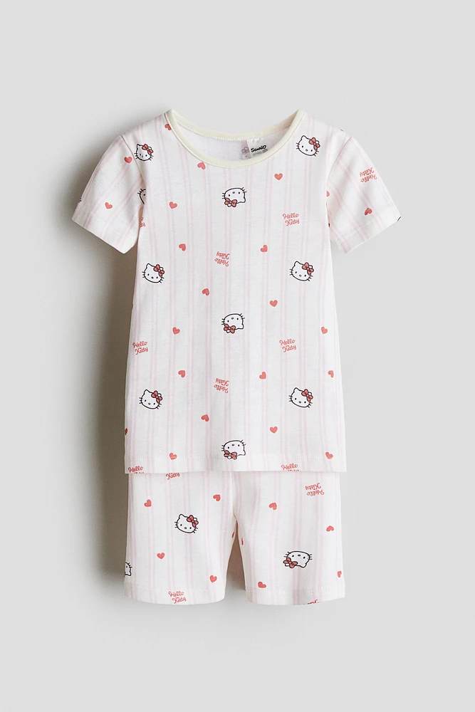 Snug Fit Printed Jersey Pajamas