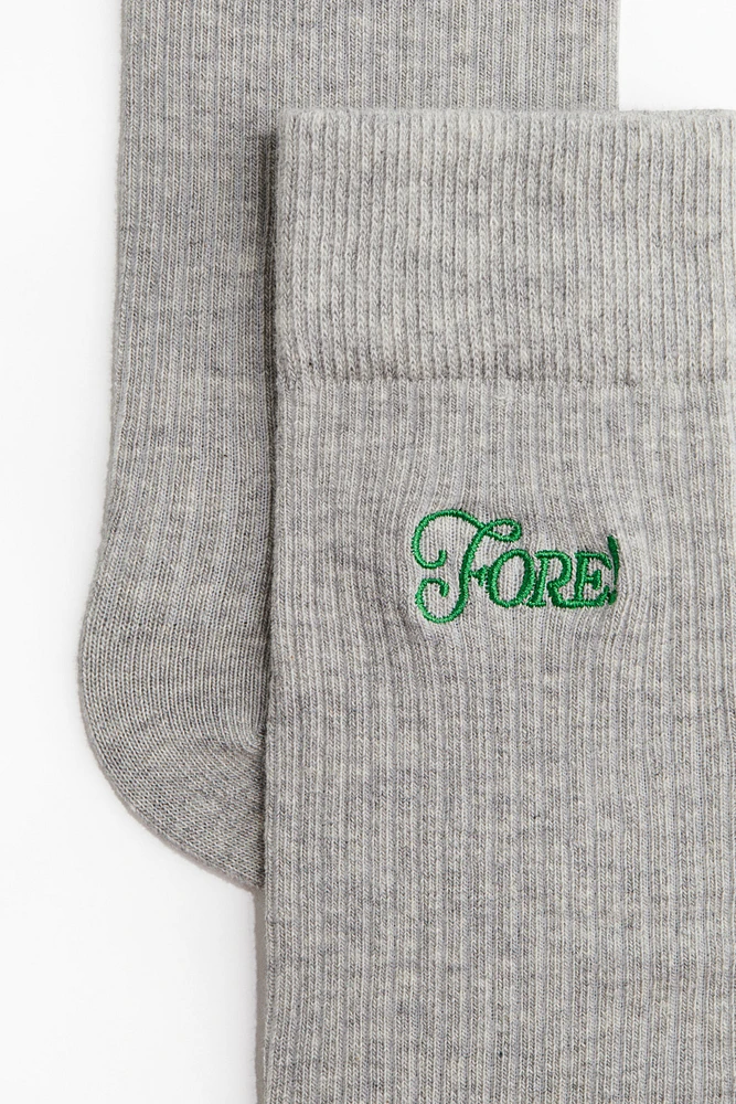 Ribbed Socks