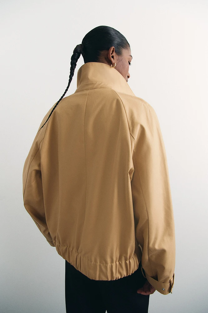 Twill Jacket with Collar