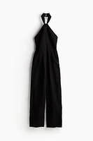 Combi-pantalon dos nu avec détail noué