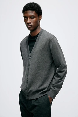 Regular Fit Fine-Knit Cardigan