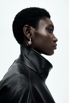 Pendant Hoop Earrings