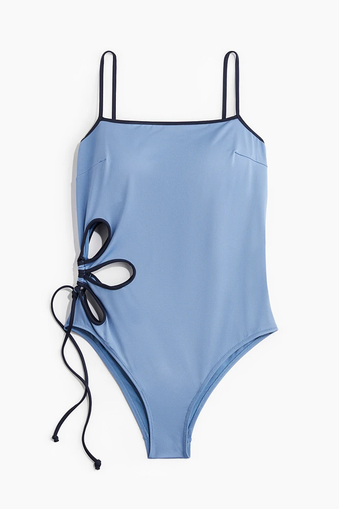 Padded-Cup Cutout Swimsuit