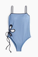 Padded-Cup Cutout Swimsuit
