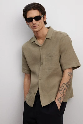 Regular-Fit Textured Resort Shirt