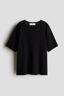 Loose-Fit Fine-Knit T-Shirt