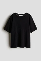 Loose-Fit Fine-Knit T-Shirt