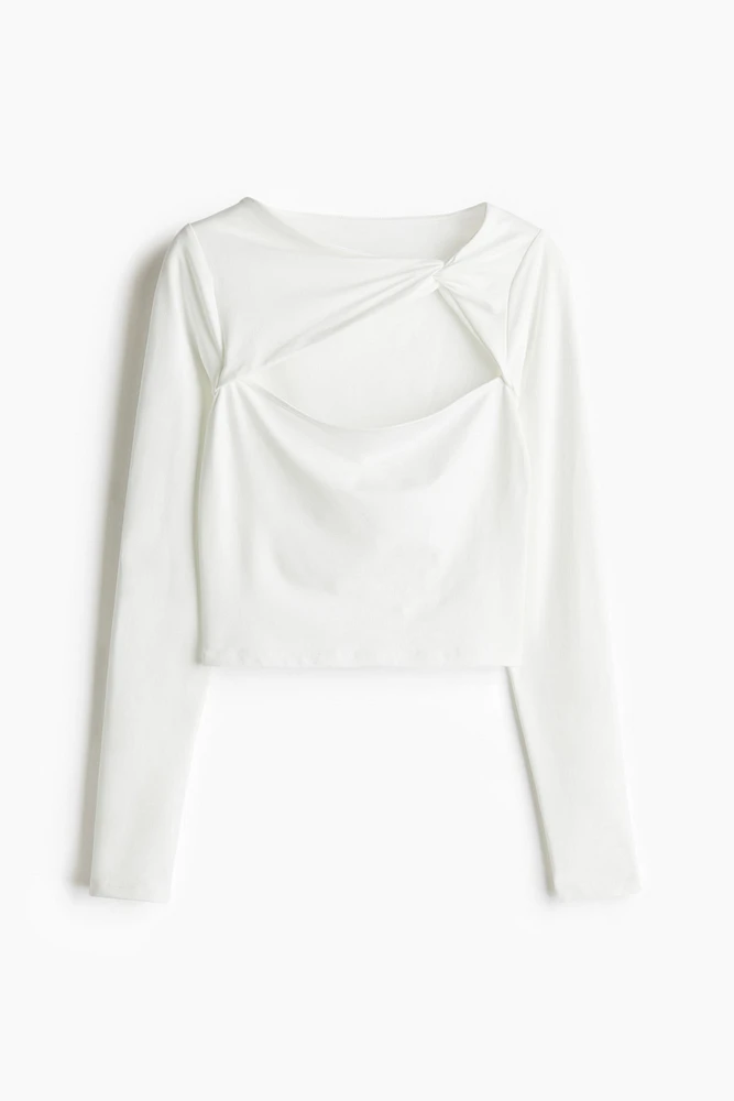 Twist-Detail Crop Top