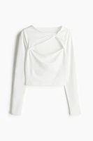 Twist-Detail Crop Top