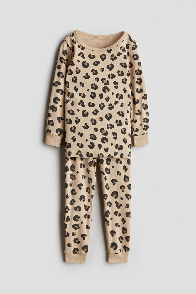 Snug Fit printed cotton pyjamas