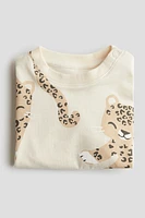 T-shirt en coton imprimé
