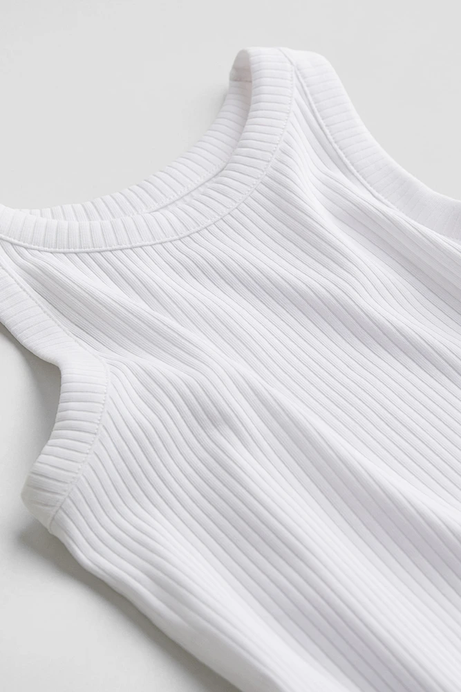 Ribbed Jersey Dress