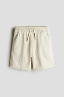 Linen-Blend Shorts