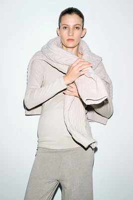MAMA Ribbed Jersey Top