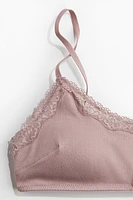 Padded Soft-Cup Jersey Bra