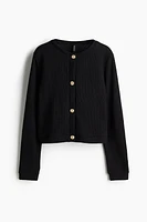 Textured Jersey Cardigan