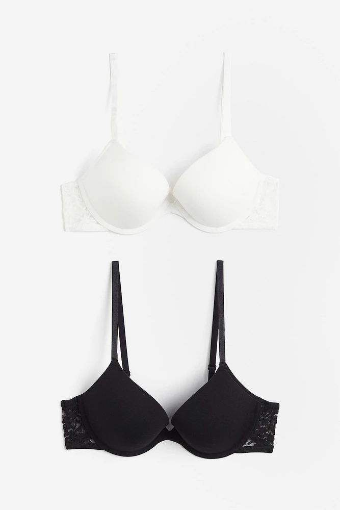 2-pack Cotton Push-up Bras