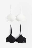 2-pack Cotton Push-up Bras