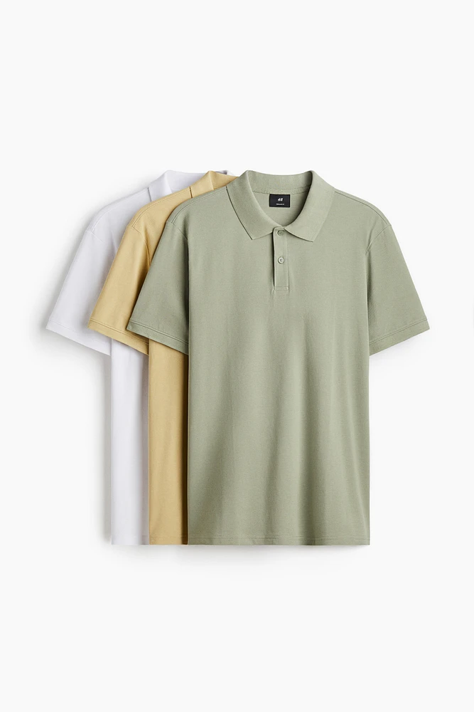 3-Pack Regular-Fit Polo Shirts