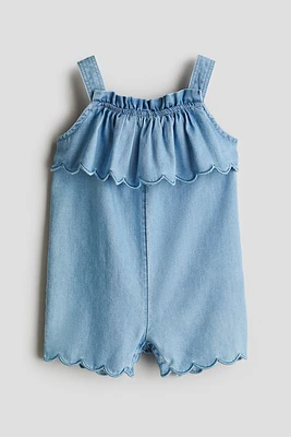 Scalloped-Edge Romper Suit