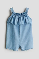 Scalloped-Edge Romper Suit