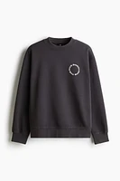 Loose-Fit Printed Sweatshirt