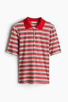 Ribbed Polo Shirt