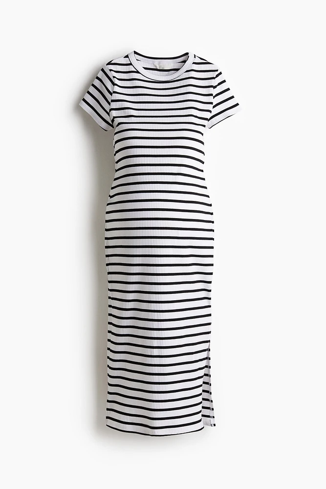 Robe T-shirt MAMA côtelée