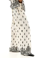 Patterned Twill Pants