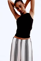 Pantalon large à taille élastique