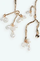 Mismatched Branch-Shaped Earrings