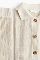 MAMA 2-Piece Crochet-Look Set