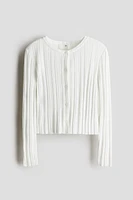 Rib-Knit Cardigan