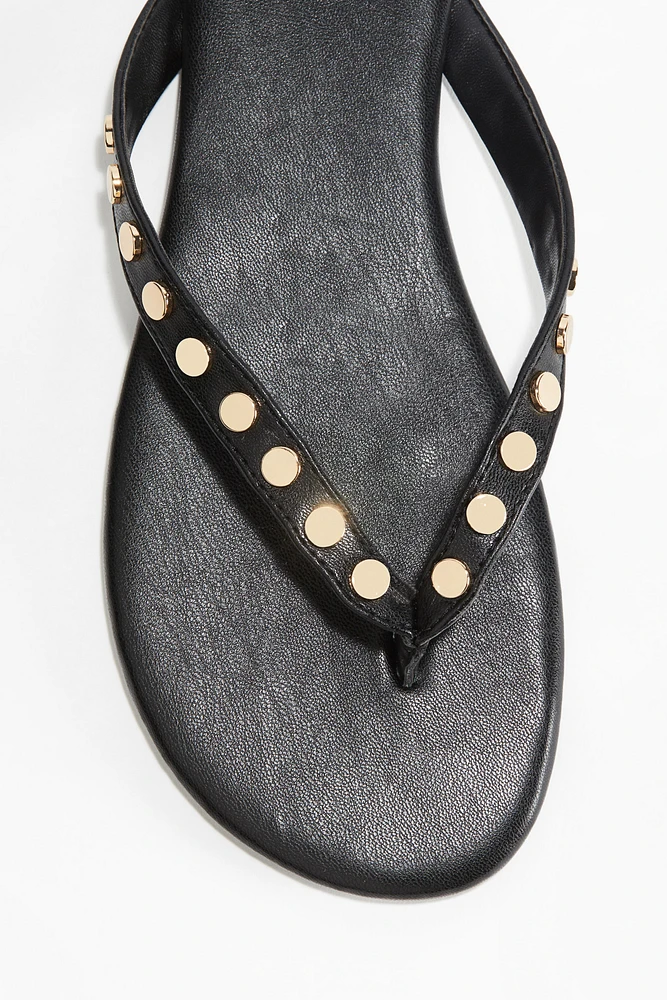 Studded Flip-Flops